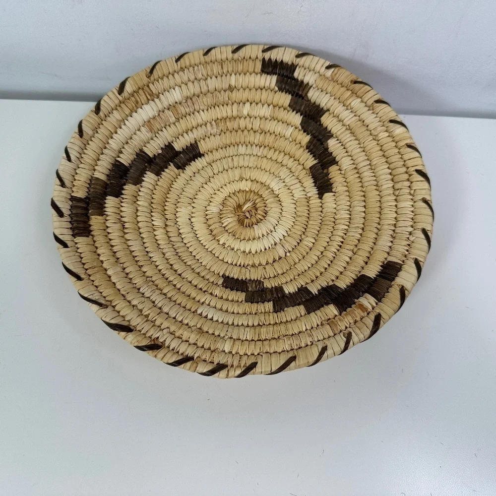 Vintage Tohono O'odham Basket Papago Plate Native Woven Arizona SW 9